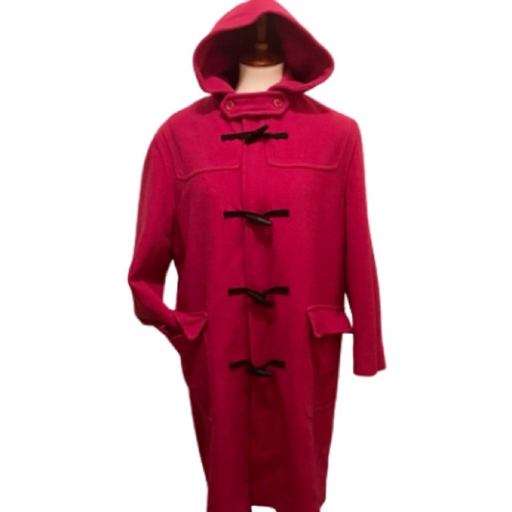 Mackintosh Collection Wool/Cashmere Blend Hooded Toggle Coat